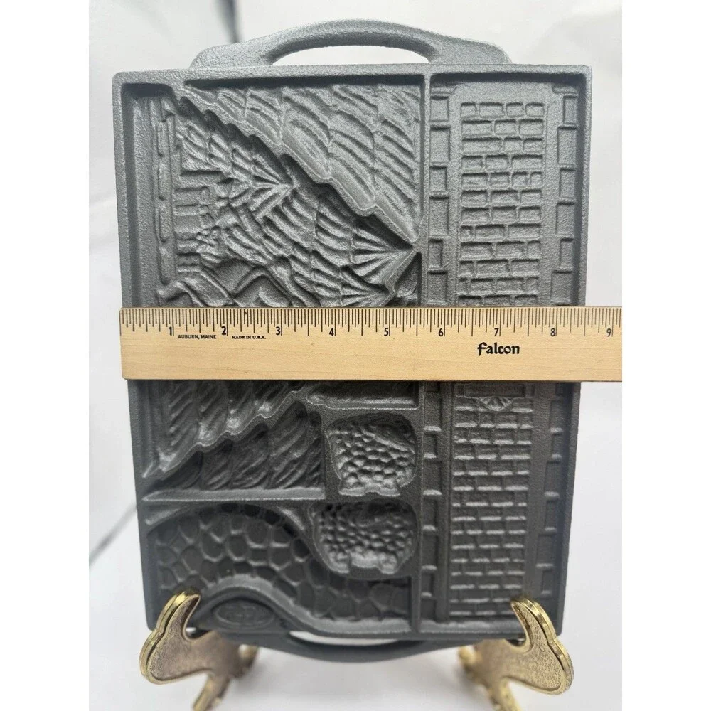 John Wright Gingerbread Accessories Clock Tower Cast Iron Mold Christmas